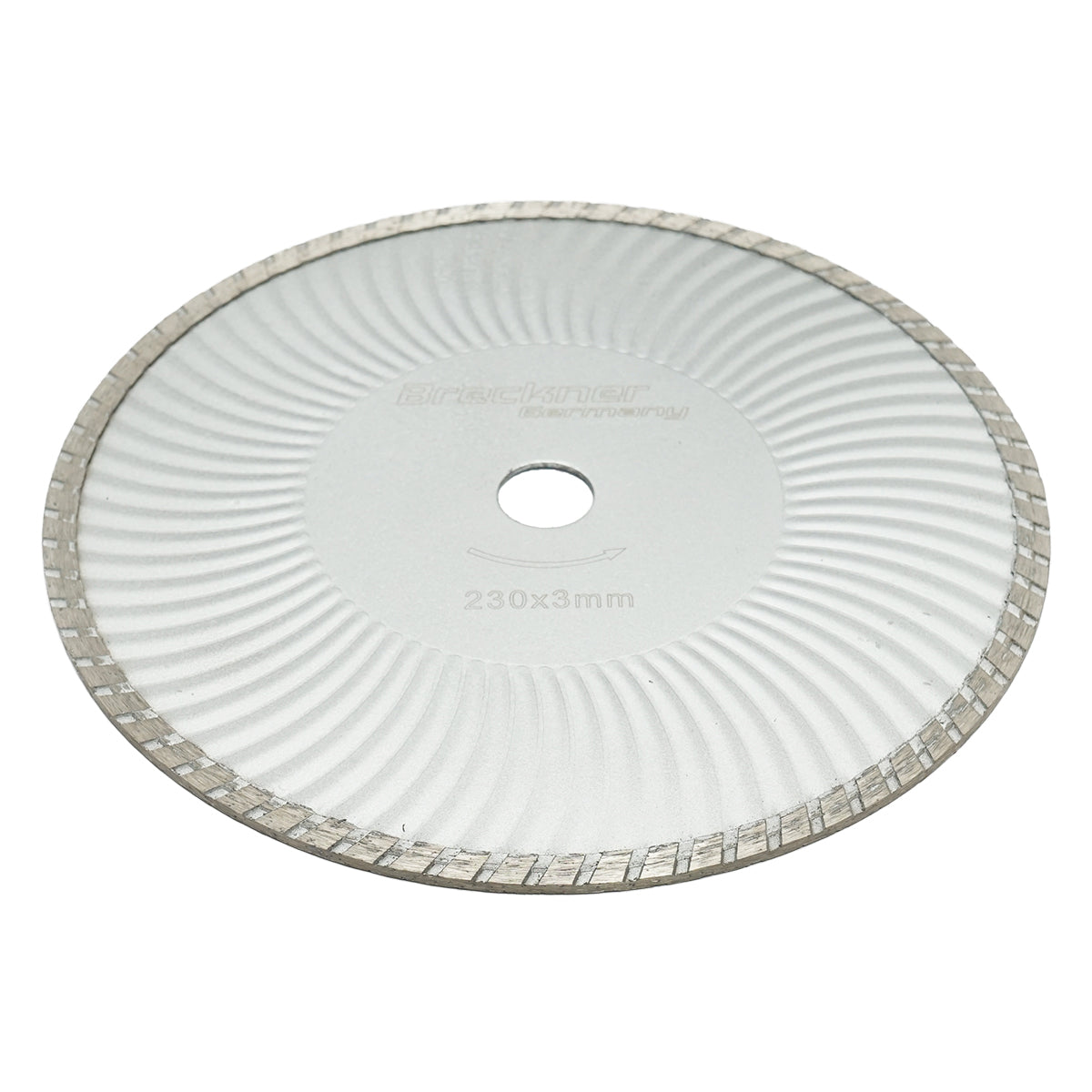 Continuous diamond disc 230x3mm for wet/dry cutting of concrete and ceramics Breckner Germany