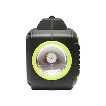 Portable LED lighting kit with 4 bulbs/projector, FM radio, solar panel, and 3.7V battery, 10000 mAH for fishing camping GD-8072