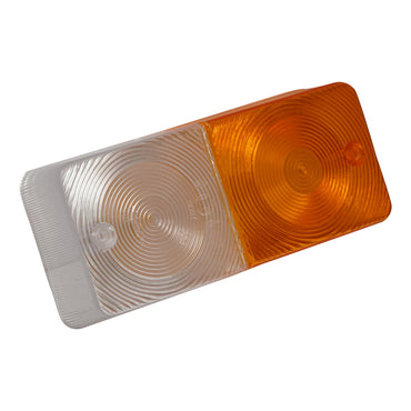 Disperser/front signaling lamp glass white-yellow 180x80x43mm
