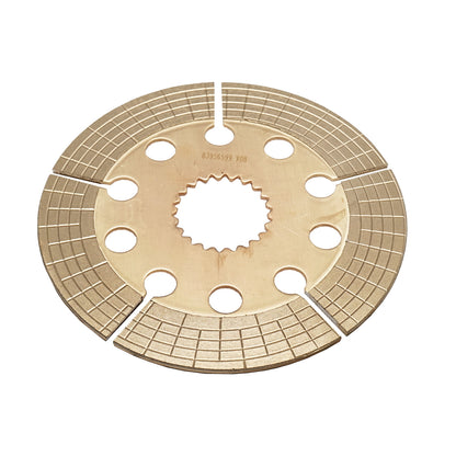 Brake disc with an outer diameter of 225mm, inner diameter of 59/53.7mm and 22 grooves for Ford tractor 83956599.