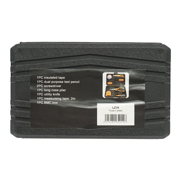 Combined tool and equipment set 7 pieces