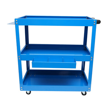 Metal cart on wheels with 3 shelves for tools 660x360x730mm