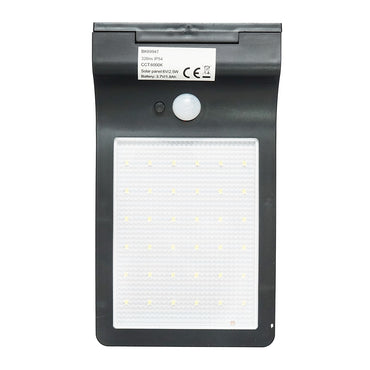 LED solar lamp 326lm with 2.5W/6V solar panel, 3.7V/1.8 Ah battery and twilight sensor IP54 Breckner Germany