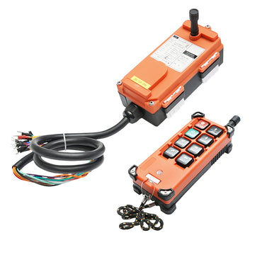 Wireless industrial remote control with 6 commands DC 12V/24V and water protection Breckner Germany