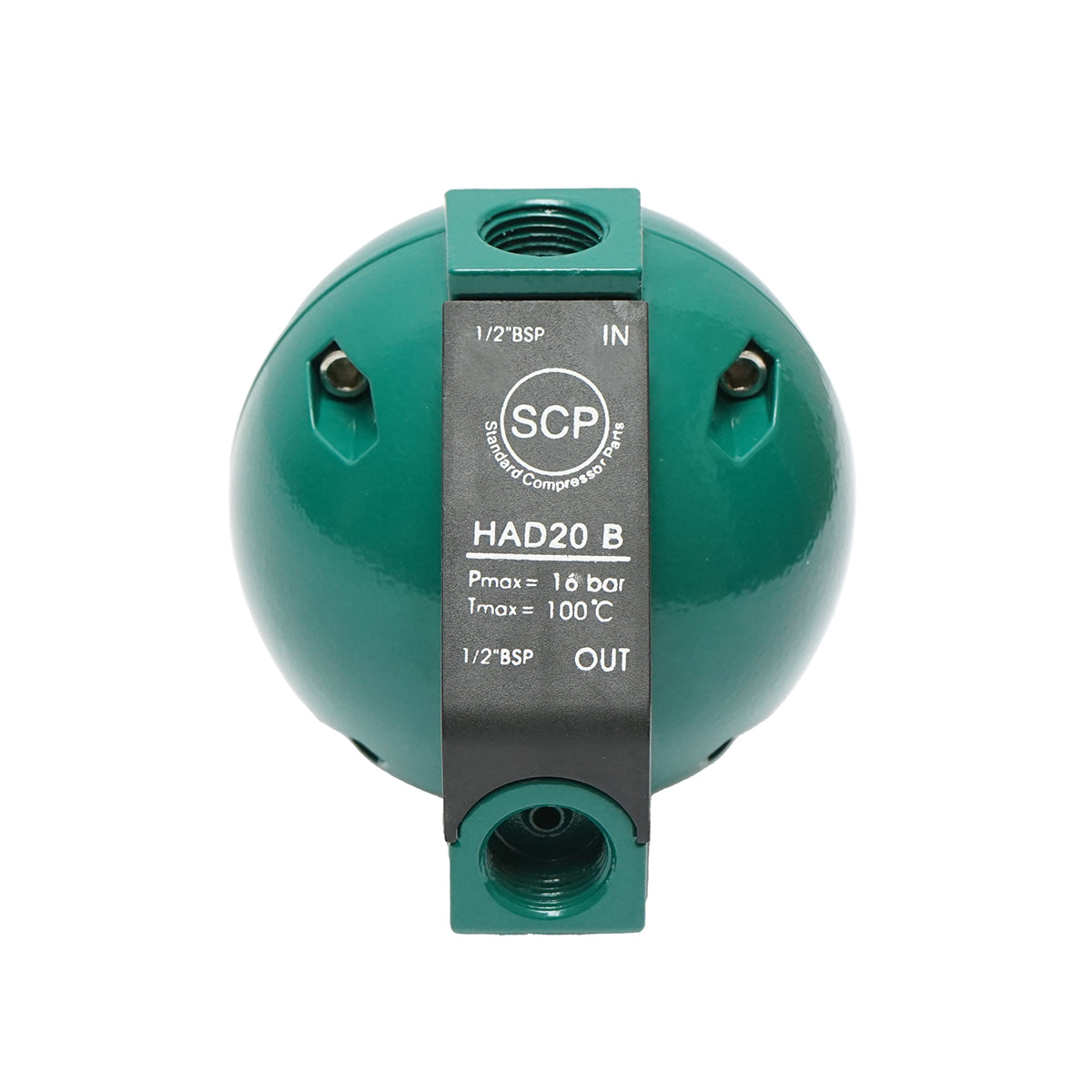 External automatic spherical condensation discharge HAD20-B, 16 bar, 1/2 for screw air compressor