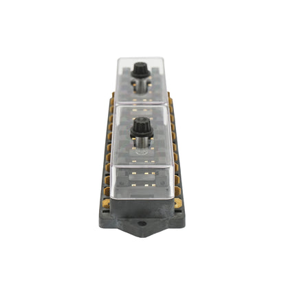 Flat fuse box with 12 slots Breckner Germany
