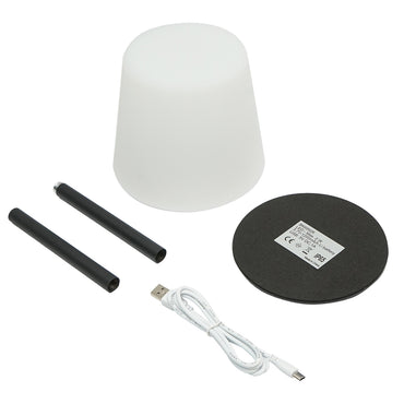 Outdoor LED table lamp 2W rechargeable, 3.7V 1200mAh, USB 5V 1A, black Breckner Germany