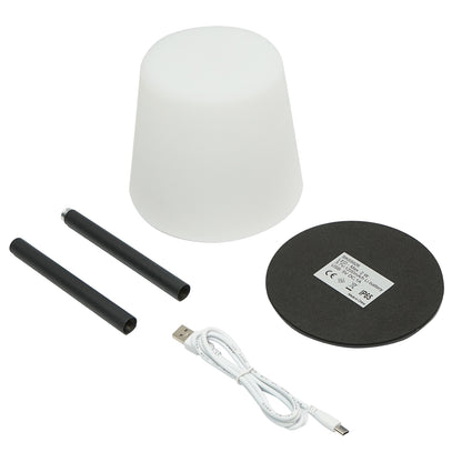 Outdoor LED table lamp 2W rechargeable, 3.7V 1200mAh, USB 5V 1A, black Breckner Germany