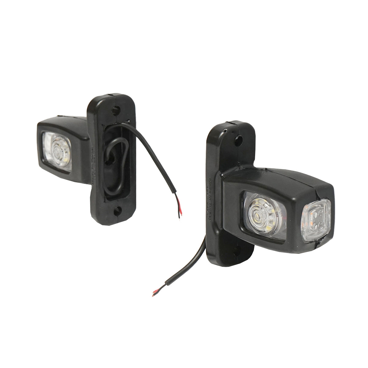 Side marker lights with LED 12/24V, red-white-yellow Breckner Germany