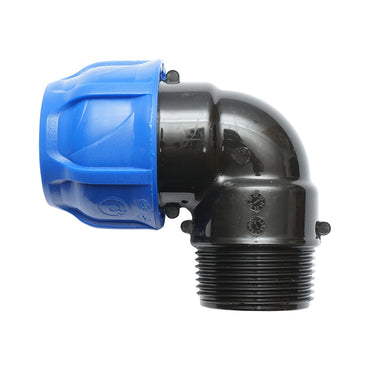 Compression fitting with external thread D32mmx1-1/4 toll PN16, for irrigation systems