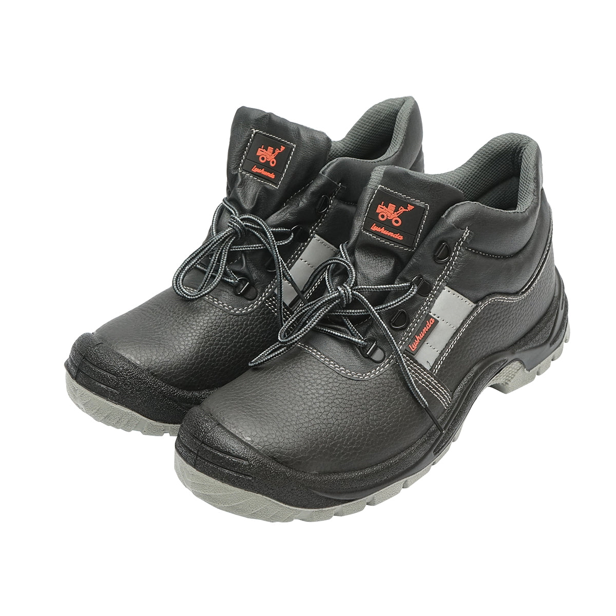 Size 46 safety boots with toe cap and steel sole insert 5003