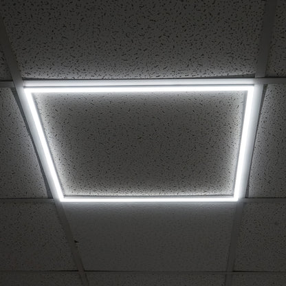 Slim LED panel 48W, 220V, 595x595x7mm for suspended ceiling Breckner Germany
