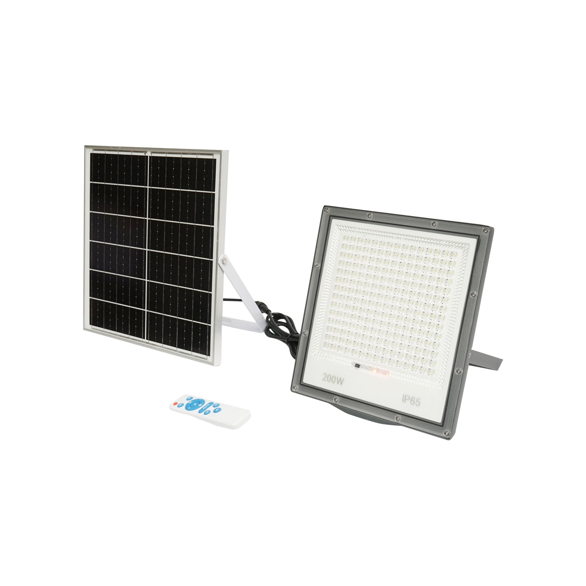 200W LED projector with 20W solar panel, battery and remote control Breckner Germany