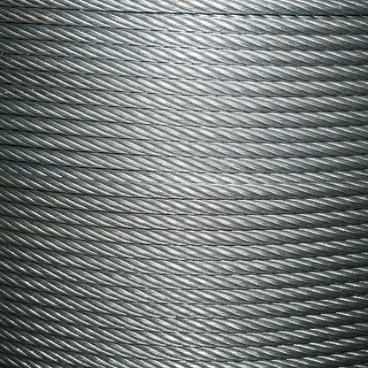 Steel winch cable 6x25 with a diameter of 11mm and metal core, 1000m/roll