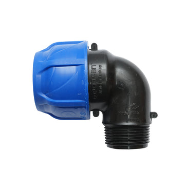 Compression fitting with external thread D40mmx1-1/4 toll PN16, for irrigation systems