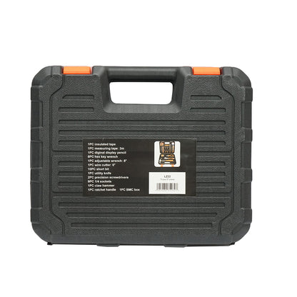 Combined tool and equipment set 37 pieces