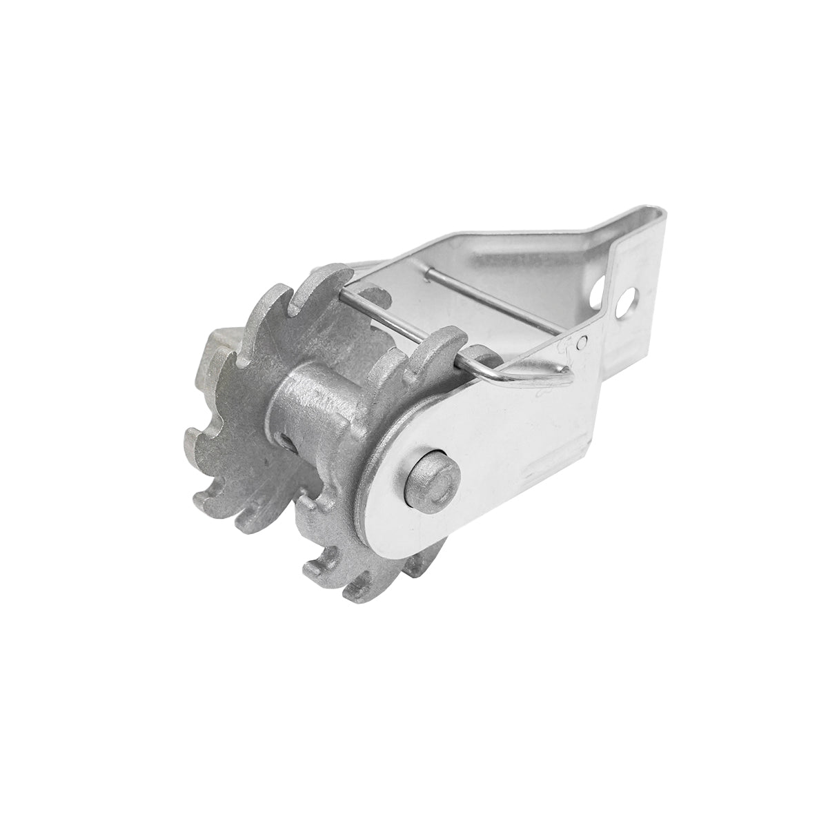 Ratchet tensioner for electric fence wire