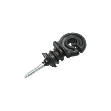 Matte black PP ECO ring isolator for electric fence wire Breckner Germany