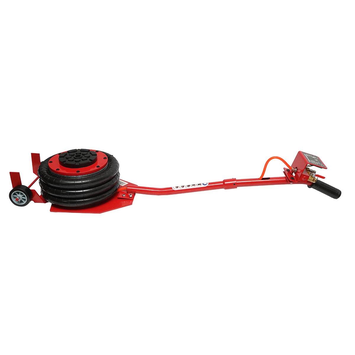 Professional pneumatic jack with long handle 150-400mm 3T