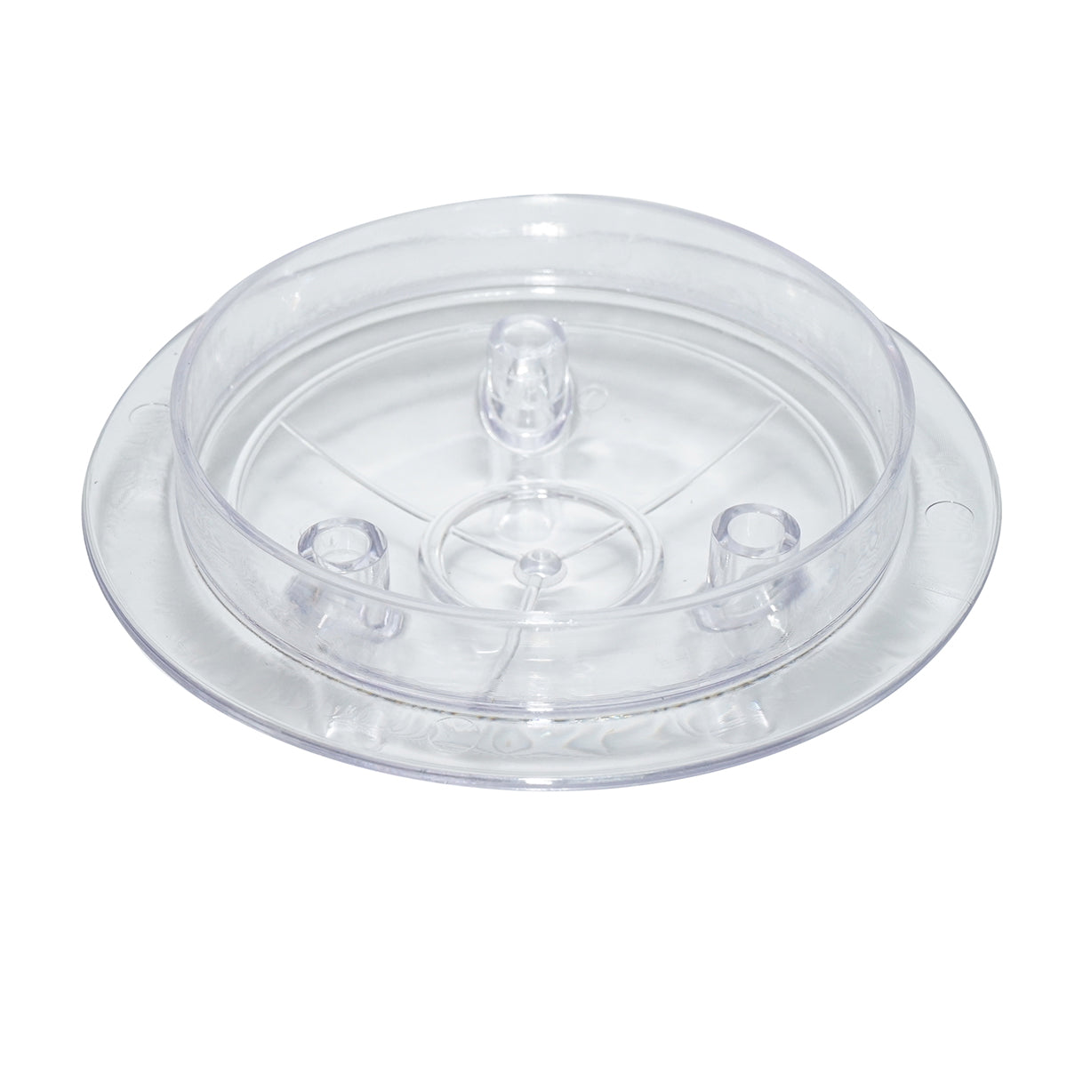 Transparent lid with skirt for 30L drum 3 outlets for cow milking machine Breckner Germany