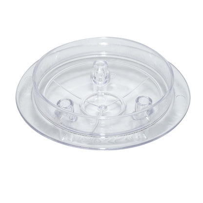 Transparent lid with skirt for 30L drum 3 outlets for cow milking machine Breckner Germany