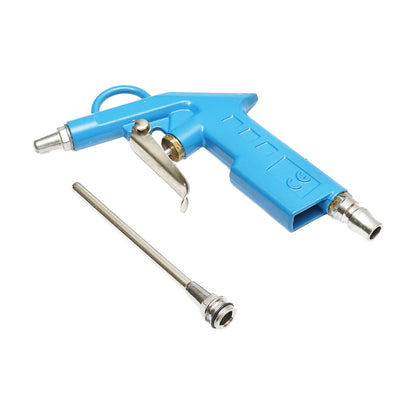Compressed air blow gun with short/medium nozzle