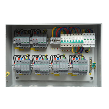 Protection fuse box equipped for 380V for photovoltaic systems 20-30KW DC/AC with 6 strings 63A, IP65