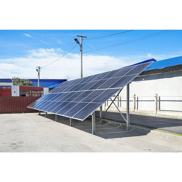 Complete installation system, structure for photovoltaic solar panels on concrete ground 10KW Breckner Germany