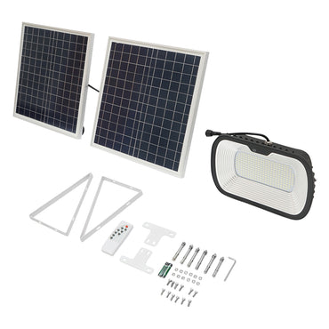 LED lamp 240x0.5W with 35W solar panel and 7.4V/15Ah battery Breckner Germany
