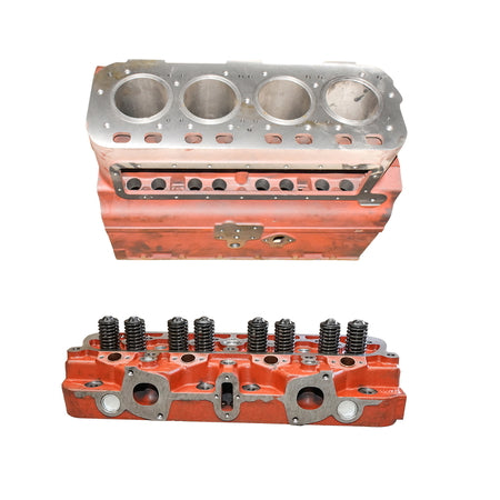 Engine block on oil seal with assembled cylinder head for tractor UTB U-650 2402.01.0306 / 110.02.909