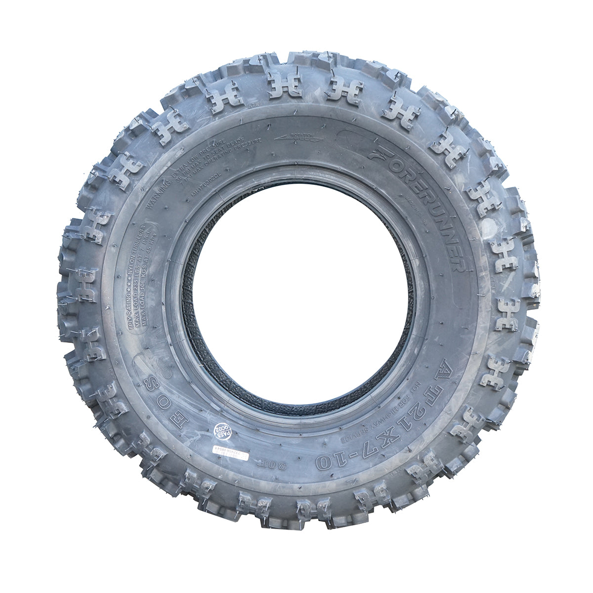 ATV tire 21x7-10 6PR TL EOS