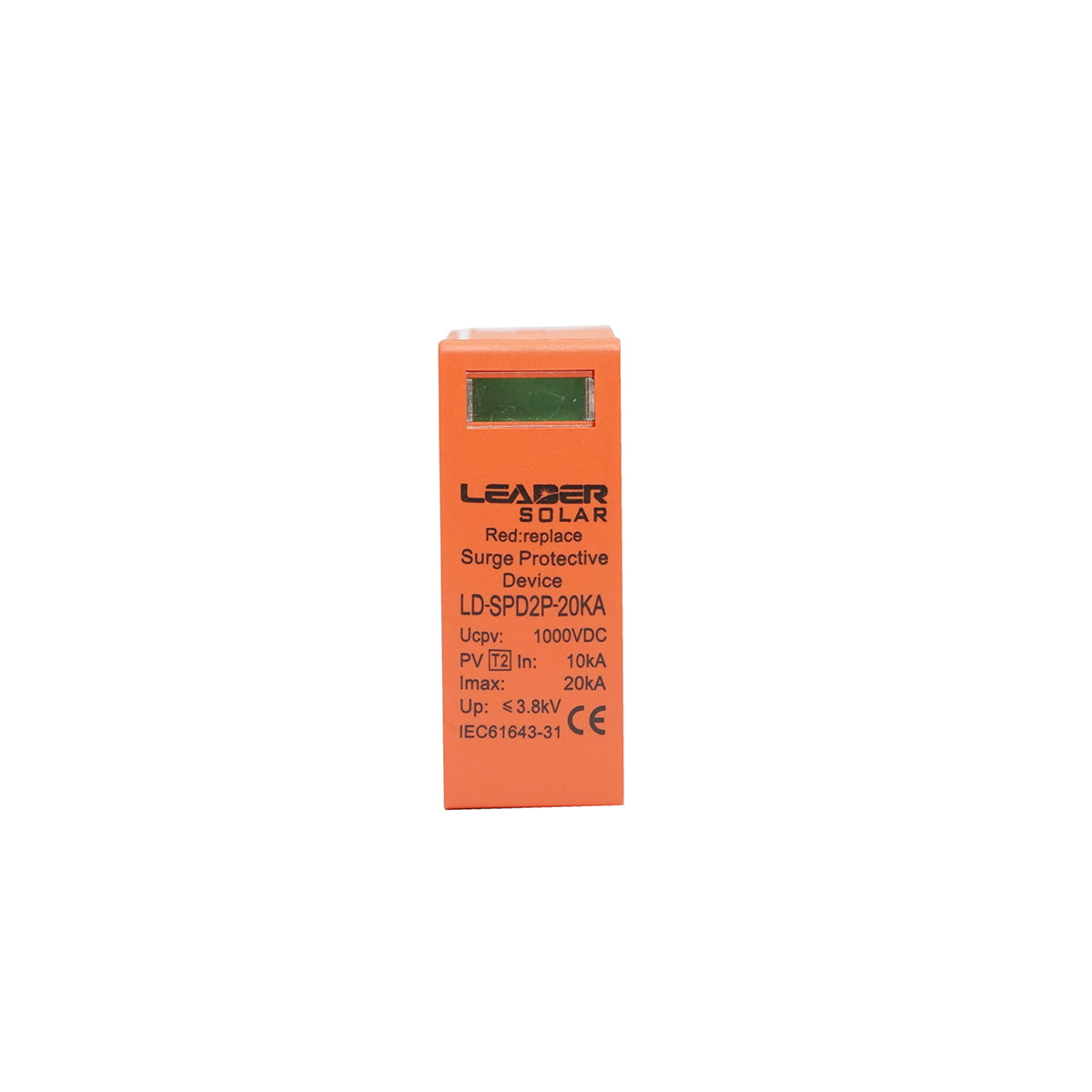 Set of 2 cartridges for DC surge discharge SPD 2P-20KA 1000V Leader