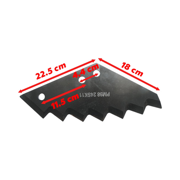 Kuhn knife for feed chopping with 7 teeth, thickness 8mm