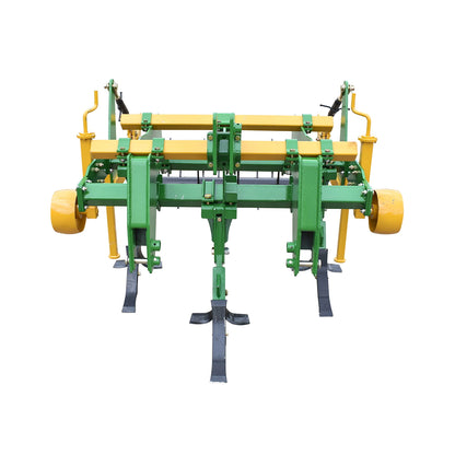 Scarifier with 3 fingers and 2 drums with spikes