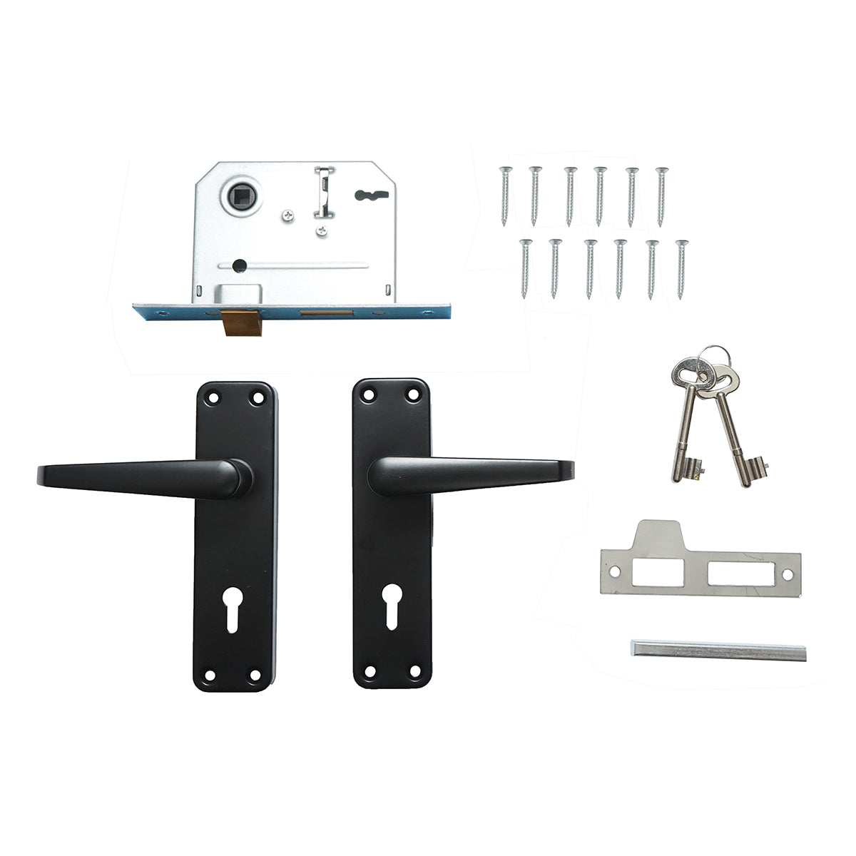 Black sliding door frog, 57x100x60mm