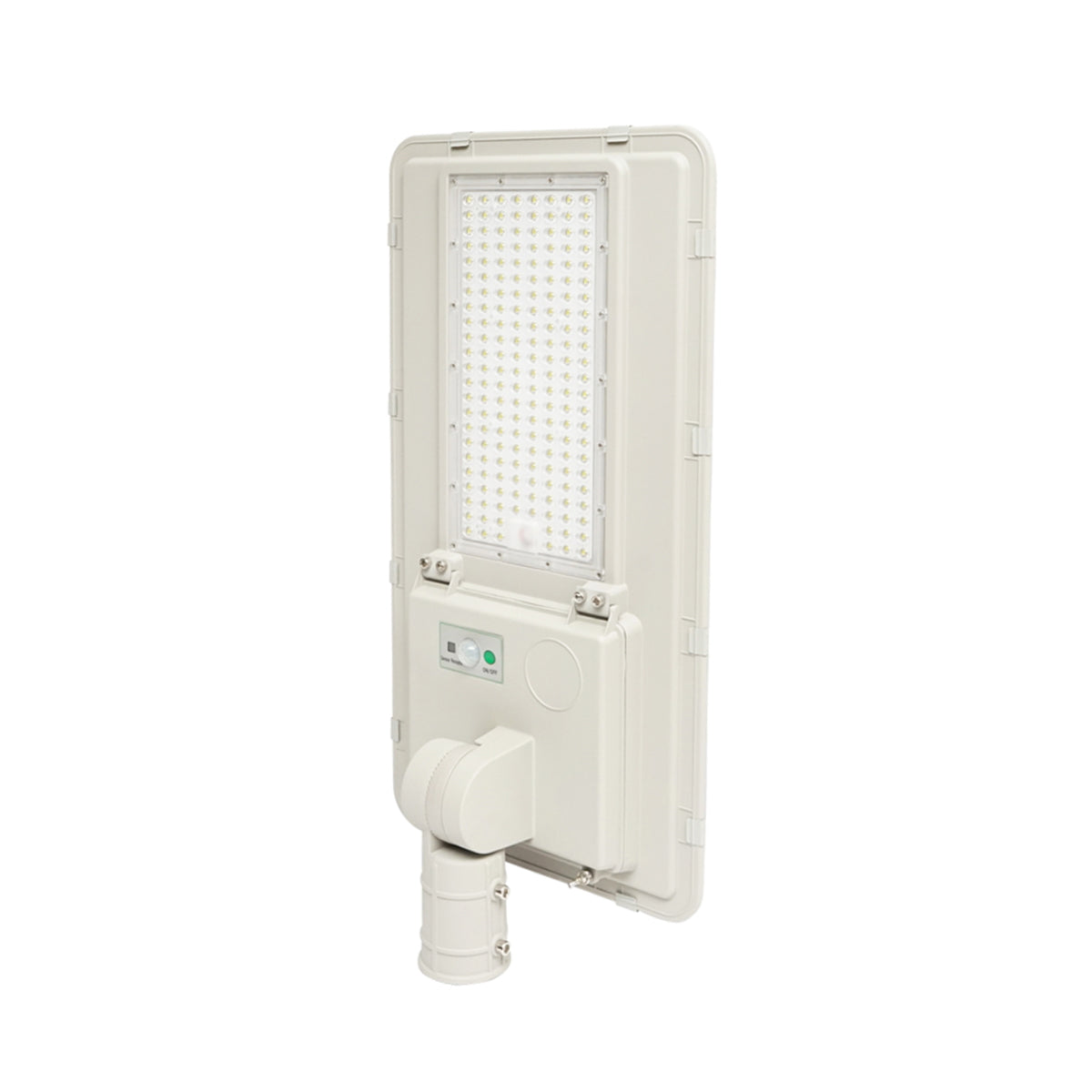 LED solar street light 180W, 6500K, IP65 with solar panel, motion sensor and pole mounting Breckner Germany