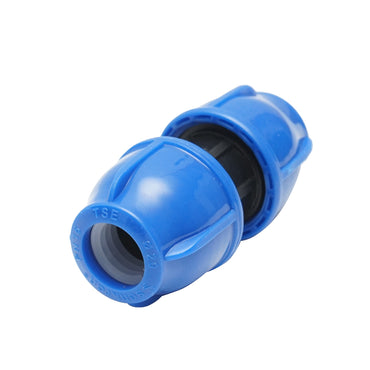 Equal compression fitting D20x20mm, PN16 for irrigation systems.