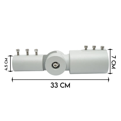 Adjustable street lamp adapter 0-90°