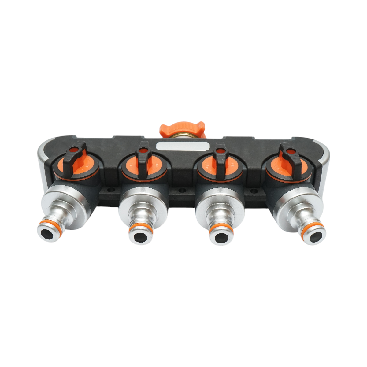 Distributor 4 way with taps, connectors 1/2 and tap adapter 1/2-3/4 garden hose