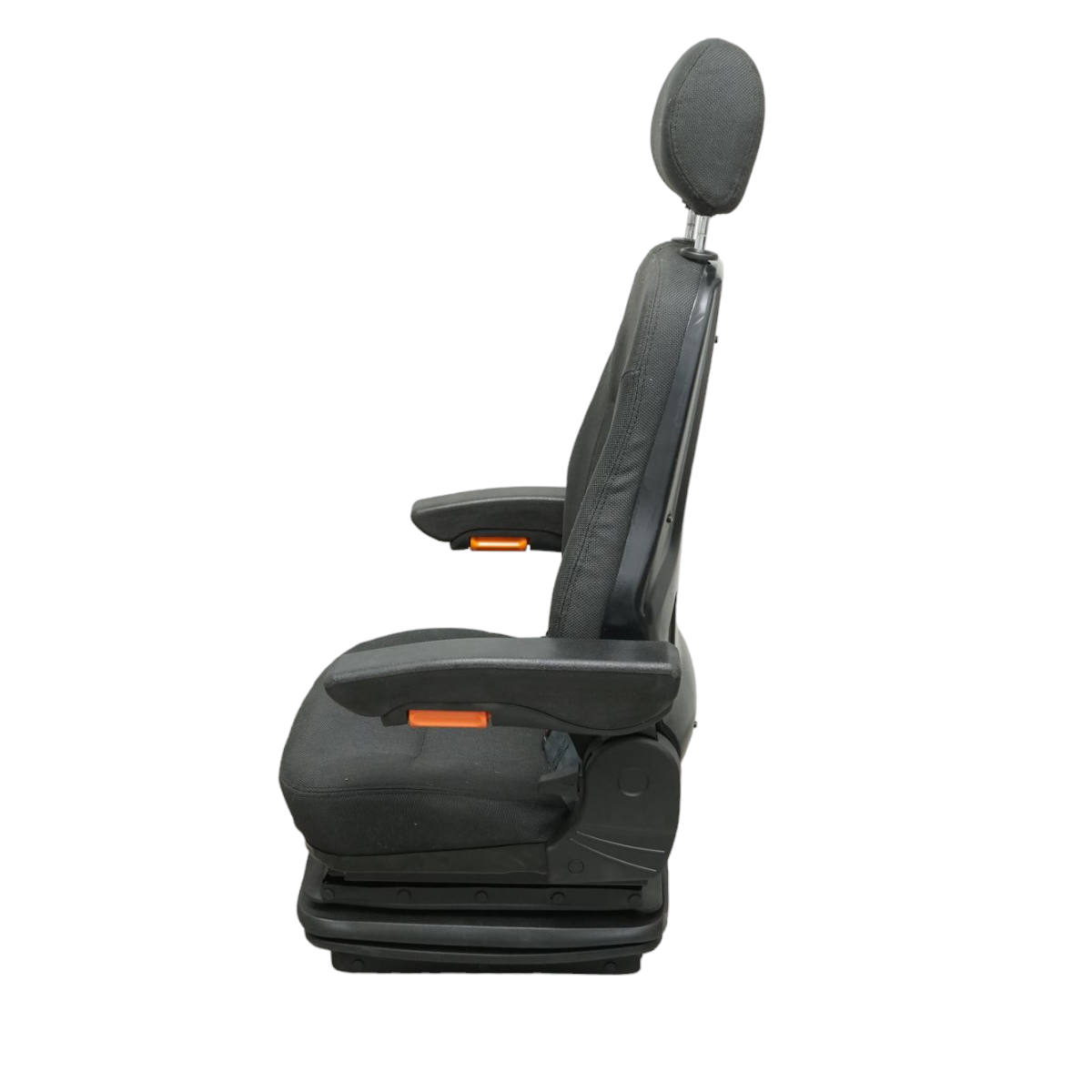 Universal adjustable seat for weight 50-130kg, armrests and backrest reclining 50-90° for tractor, agricultural machinery, industrial, forklift