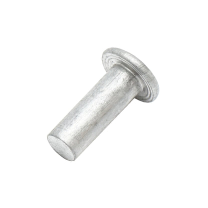 Solid aluminum rivet 4x8mm, head diameter 15mm
