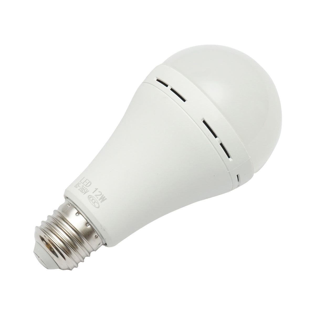 LED bulb 12W, 220V, E27, cold light 6500K, emergency with failure system and rechargeable battery 1200mah