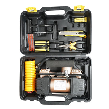12V 180W tire inflator compressor, 150PSI, 45l/min, 3m cable, auto puncture kit Breckner Germany