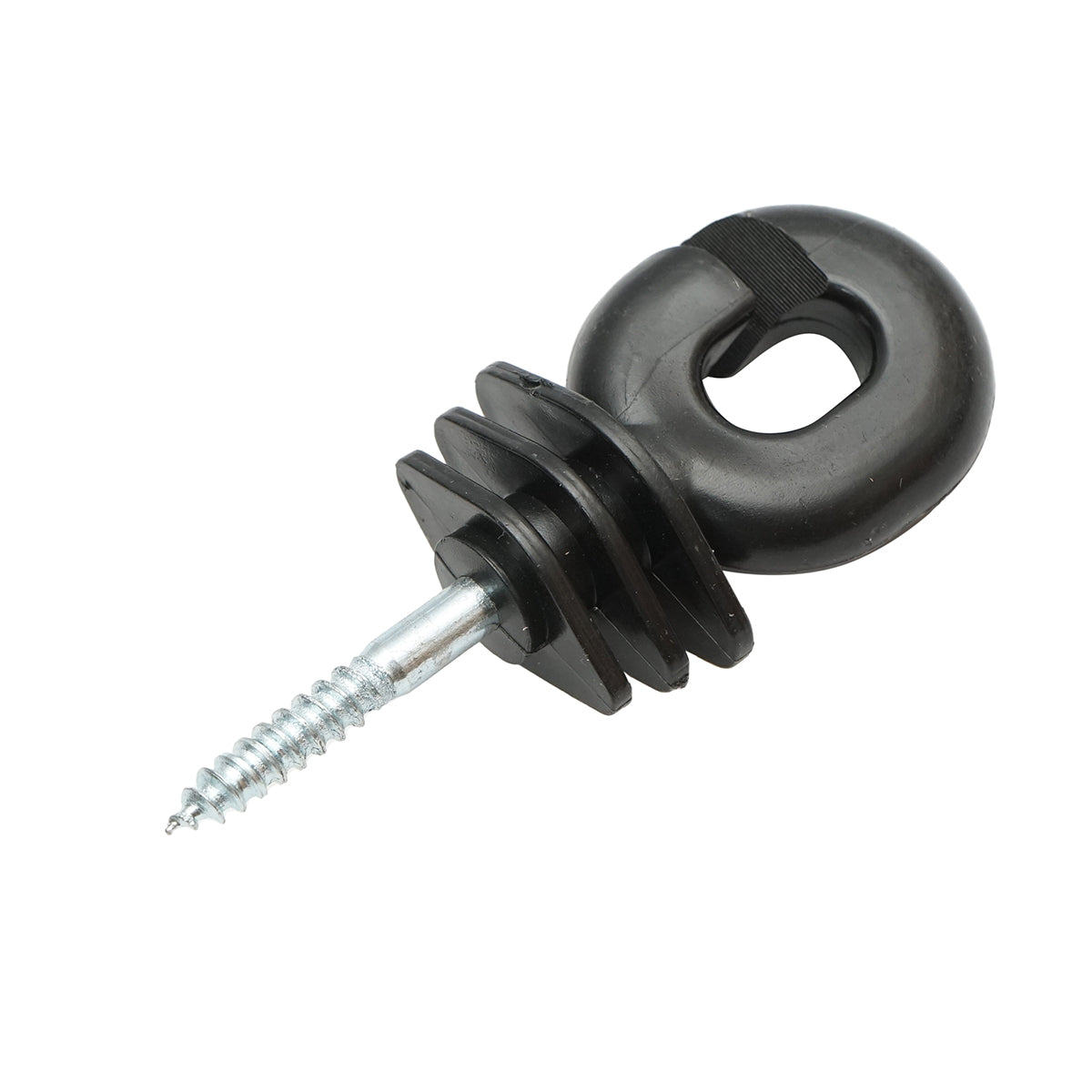 Compact black isolator fi 5.9mm 111x40mm electric fence Mezofarm