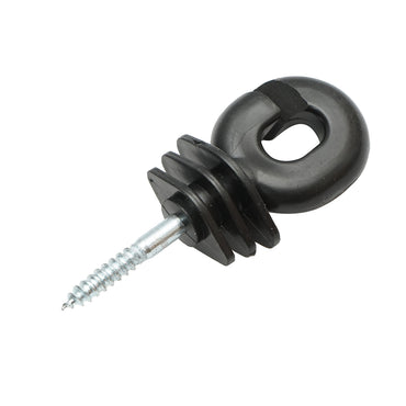 Compact black isolator fi 5.9mm 111x40mm electric fence Mezofarm