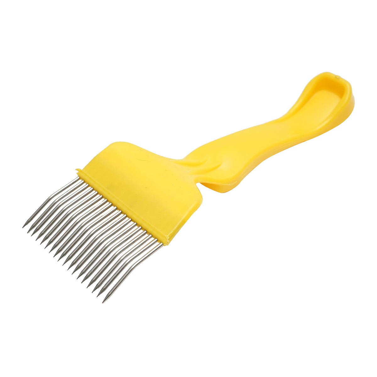 Stainless steel fork with a plastic handle 215mm