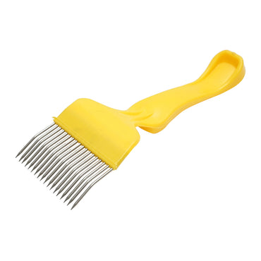 Stainless steel fork with a plastic handle 215mm