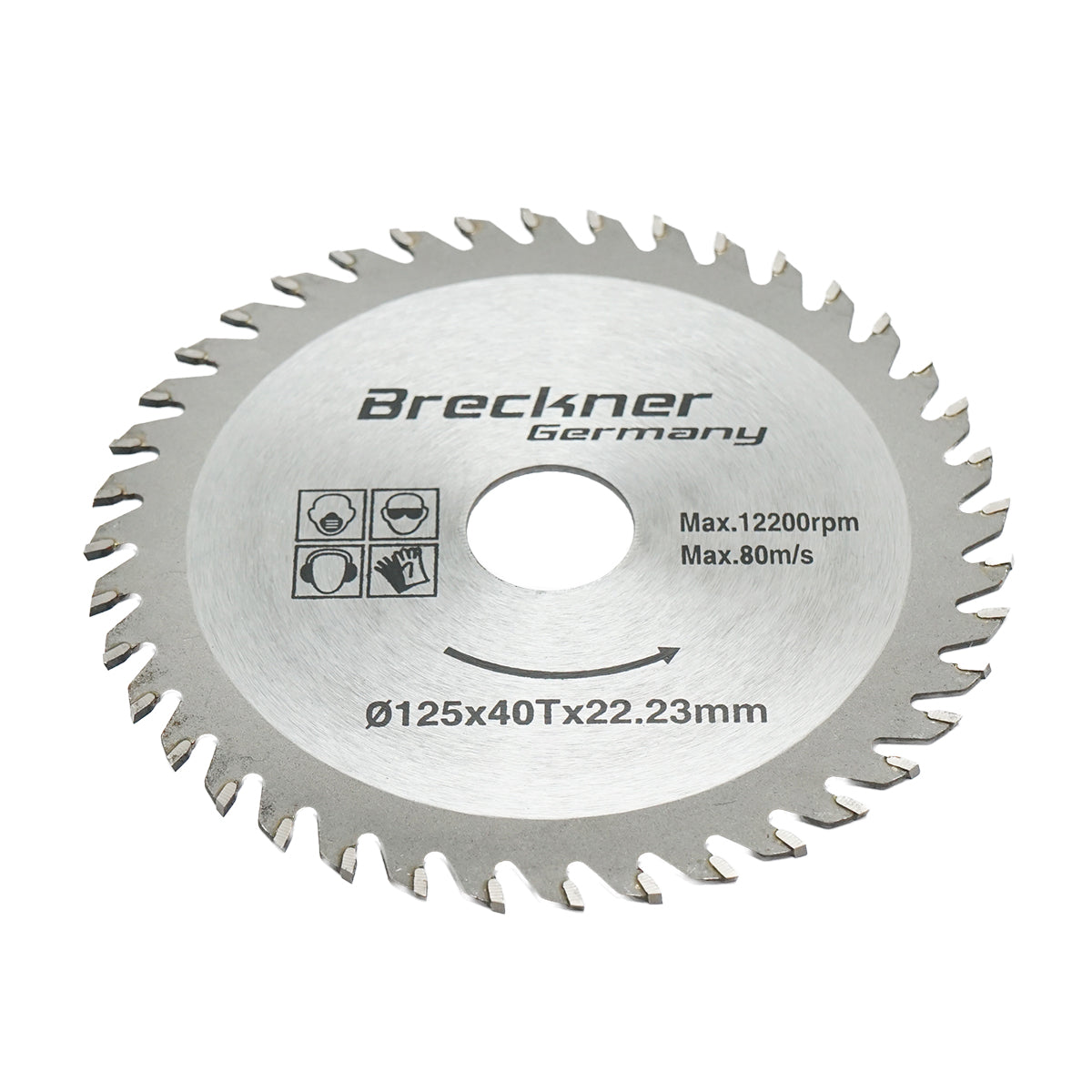 Circular saw blade for wood 125x1.2x22.23mm, 40 teeth Breckner Germany
