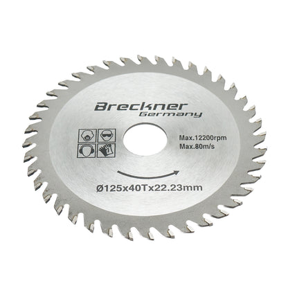 Circular saw blade for wood 125x1.2x22.23mm, 40 teeth Breckner Germany