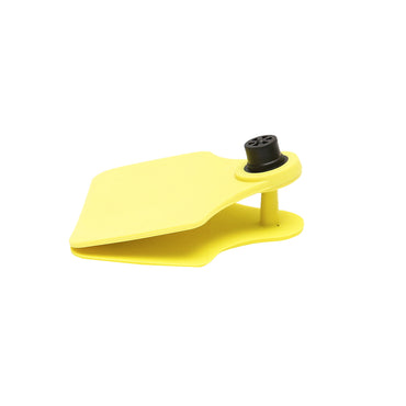 Set of unmarked yellow bell collars for cows Breckner Germany